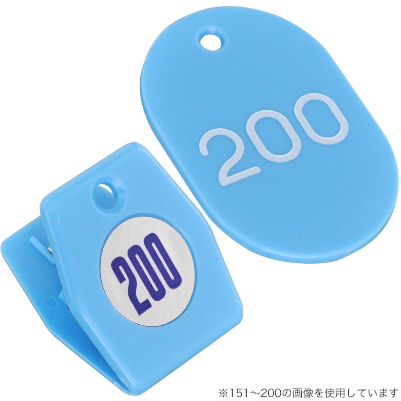 11009SBL スチロールクロークチケットA型 友屋 スカイブルー色 1組