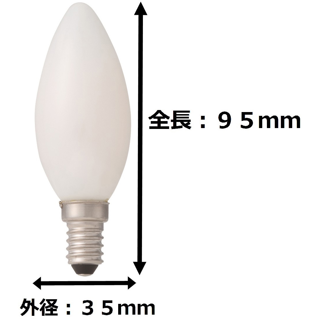 LDC4LW40WE14T2 シャンデリア型LED 東京メタル 定格消費電力4(40W相当
