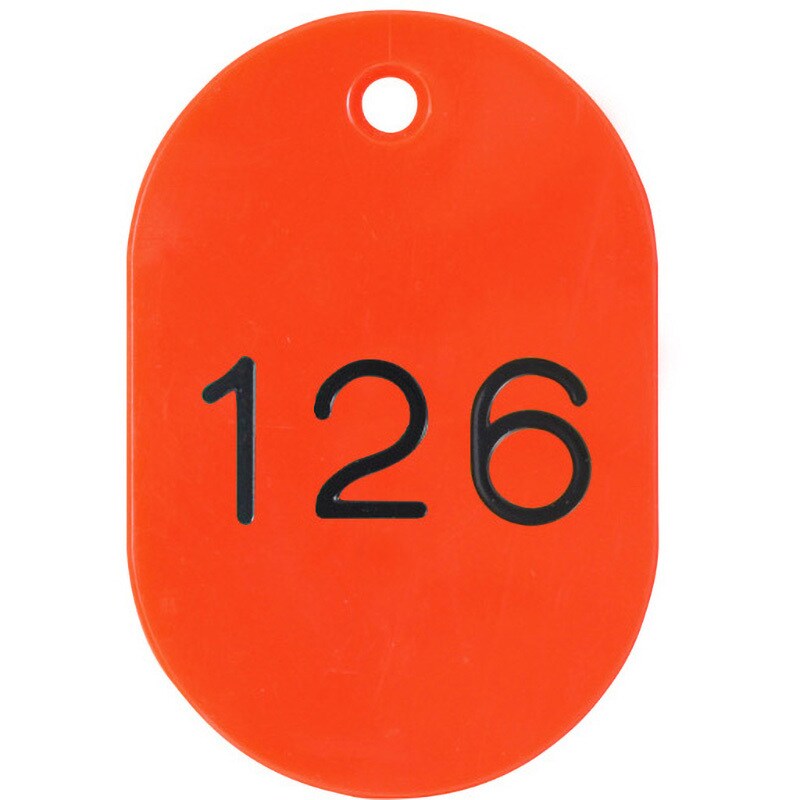 まとめ） 番号札 小判型・スチロール製 番号入（連番） CR-BG31-BL 青