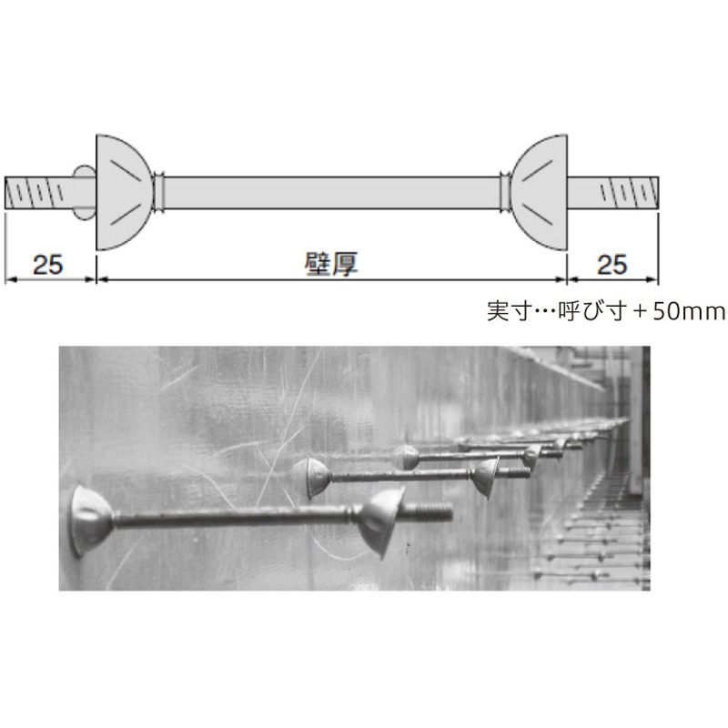 120mm セパレーター P+P 1セット(10本×4パック) 八幡ねじ 【通販