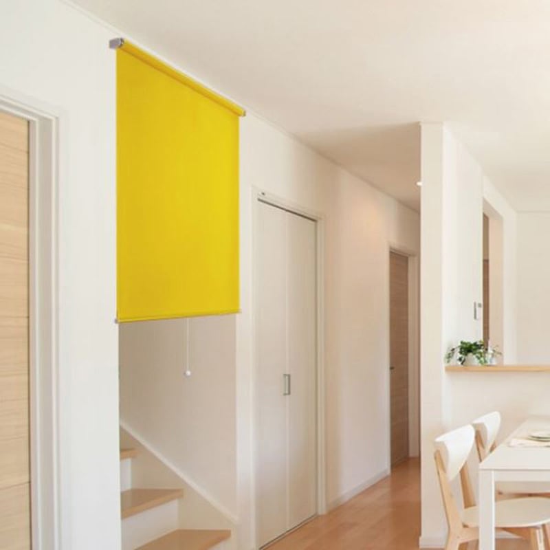 壁空け不要！つっぱりロールスクリーン　幅90cm（採光タイプ） 壁空け不要!つっぱりロールスクリーン 幅90cm(採光タイプ) ホーム