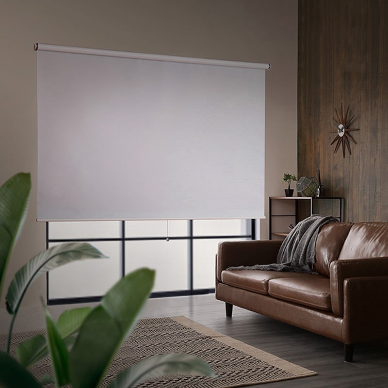 SH-16-S180-WH 壁空け不要!つっぱりロールスクリーン 幅180cm(遮光