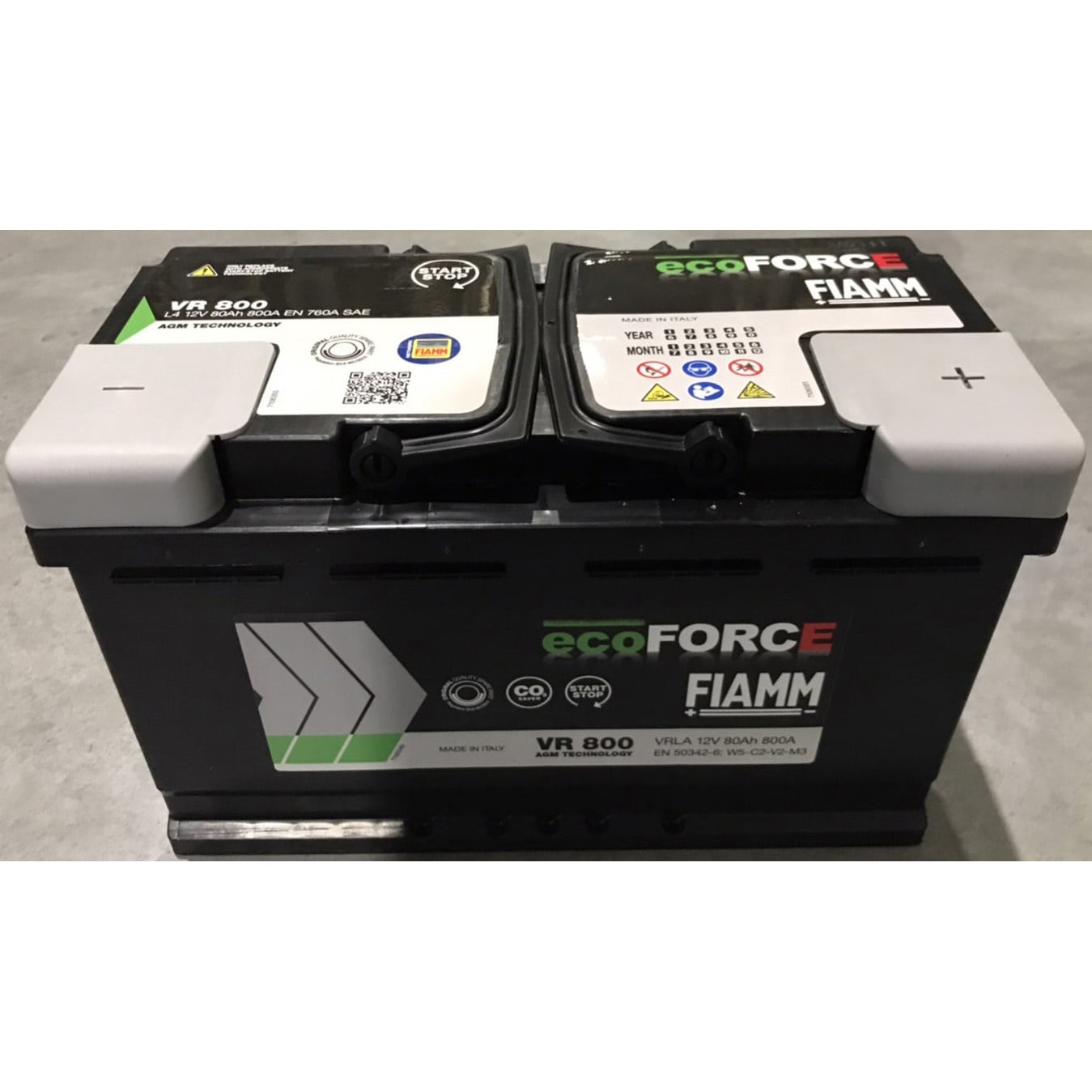 VR800 アイドリングストップ欧州車用バッテリー 1個 FIAMM(フィアム) 【通販モノタロウ】