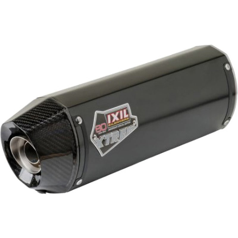 IX-OS807879VXC IXIL(イクシル) SUZUKI SV1000N/SV1000S '03-'05 XOVC オーバル 左右2本出し スリップオン マフラー MAD MAX(マッドマックス) ブラックHTペイント 長さ393mm  IX-OS807879VXC
