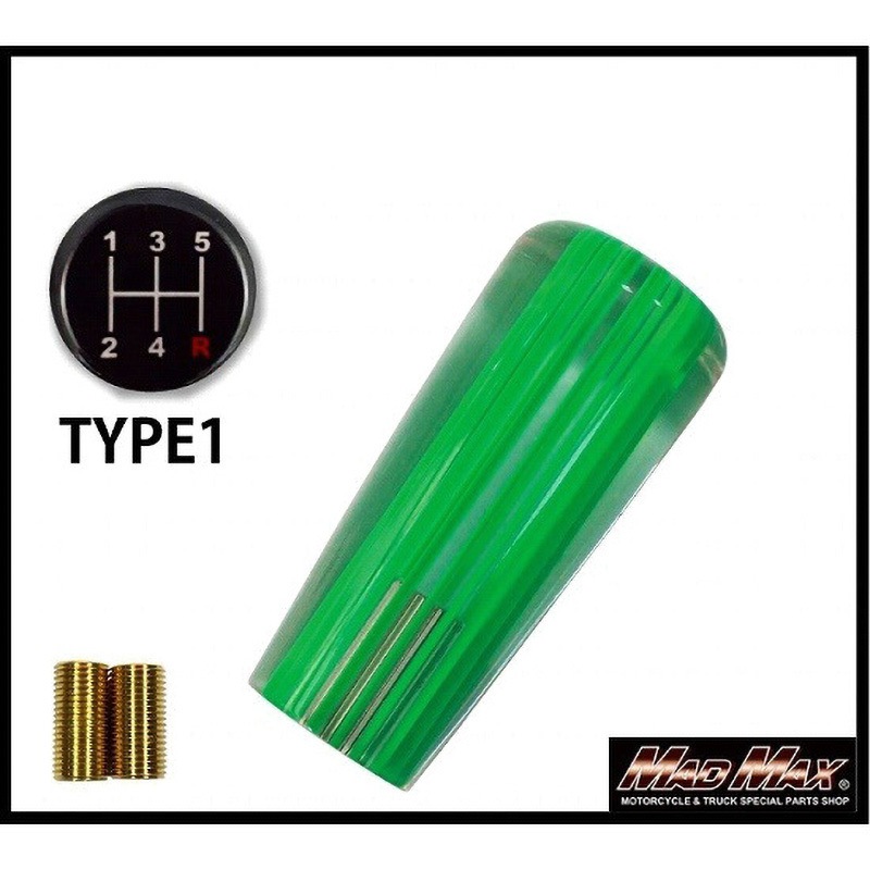 MM75-10410-GR レトロ ストライプシフトノブ いすゞ 三菱 軽トラ