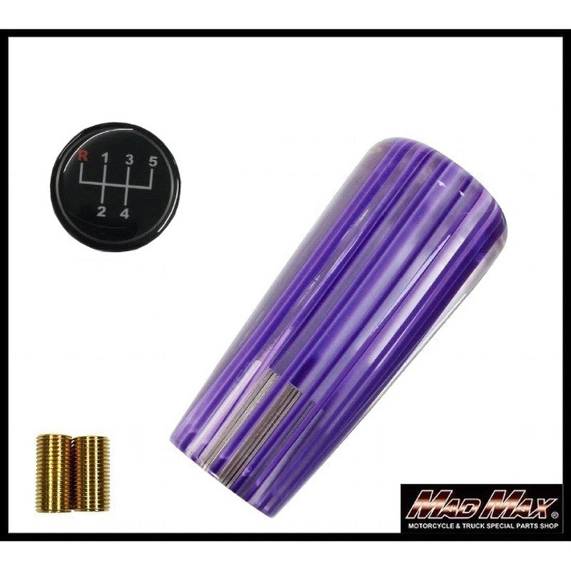 MM75-10710-PU レトロ ストライプシフトノブ いすゞ 07エルフ用 MAD