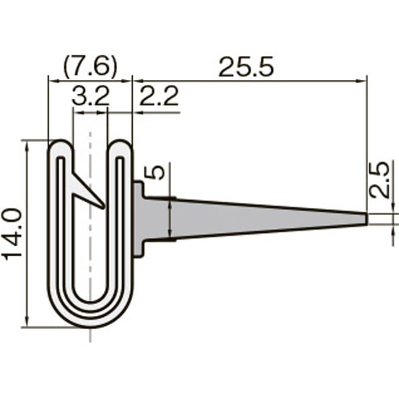 ☆m販売☆TGB323-L58　フラップシール（対応板厚2.4〜4.0mm）長さ58mカット品　岩田製作所（IKS） 62-08-B-3 ｜ 機械部品・FA部品の通販岩田製作所