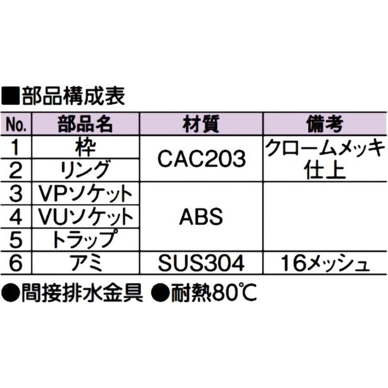 D-STH-PU 100 スーパートラップ付ホッパー(VP・VU兼用) アウス 呼び100 D-STH-PU 100 - 【通販モノタロウ】