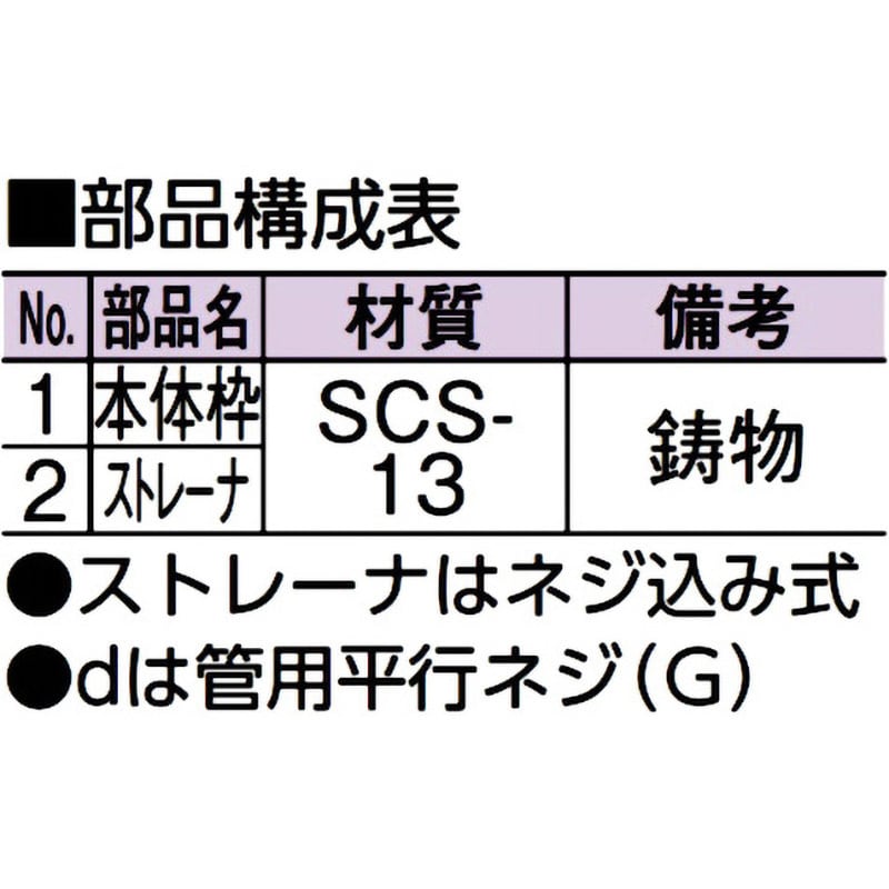 D-3GS 40 ステンレス製排水目皿(外ネジ) アウス 呼び40 D-3GS 40 - 【通販モノタロウ】