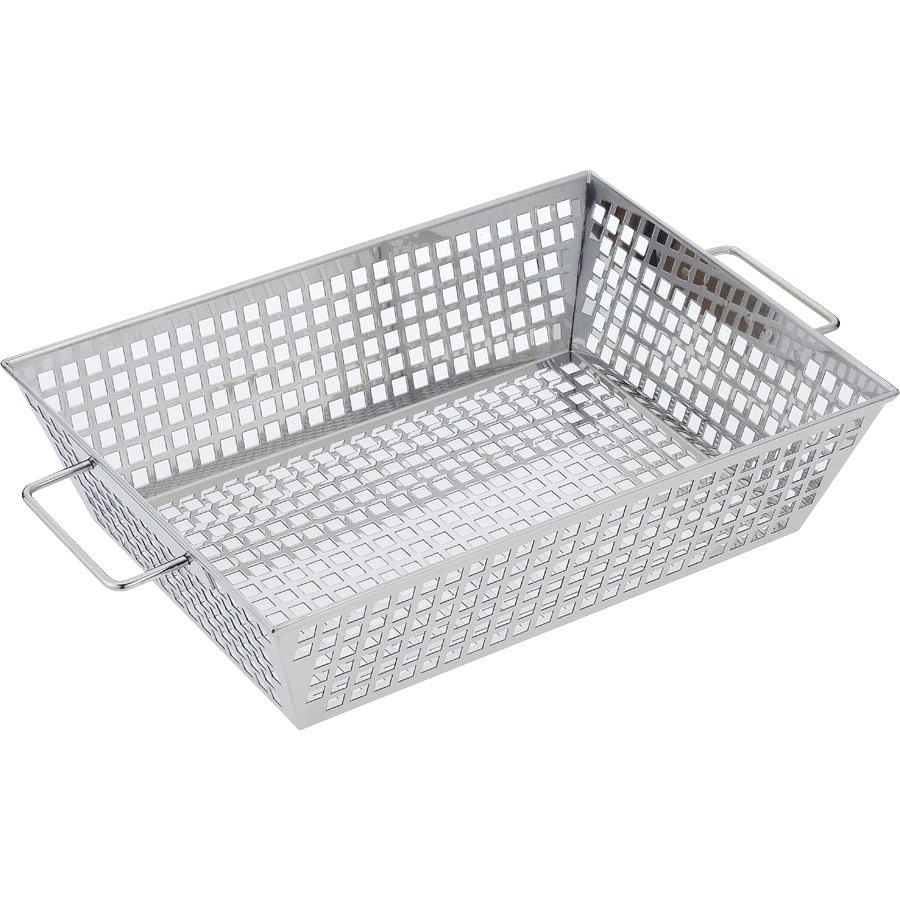 UK 18-8パンチング角ざる 手付き角穴タイプ 1個 YUKIWA(ユキワ/三宝