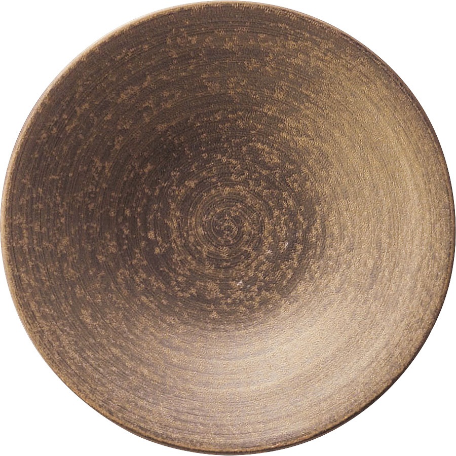 崇雪 ラウンドプレート ミヤザキ食器 ゴールド色 サイズ20cm