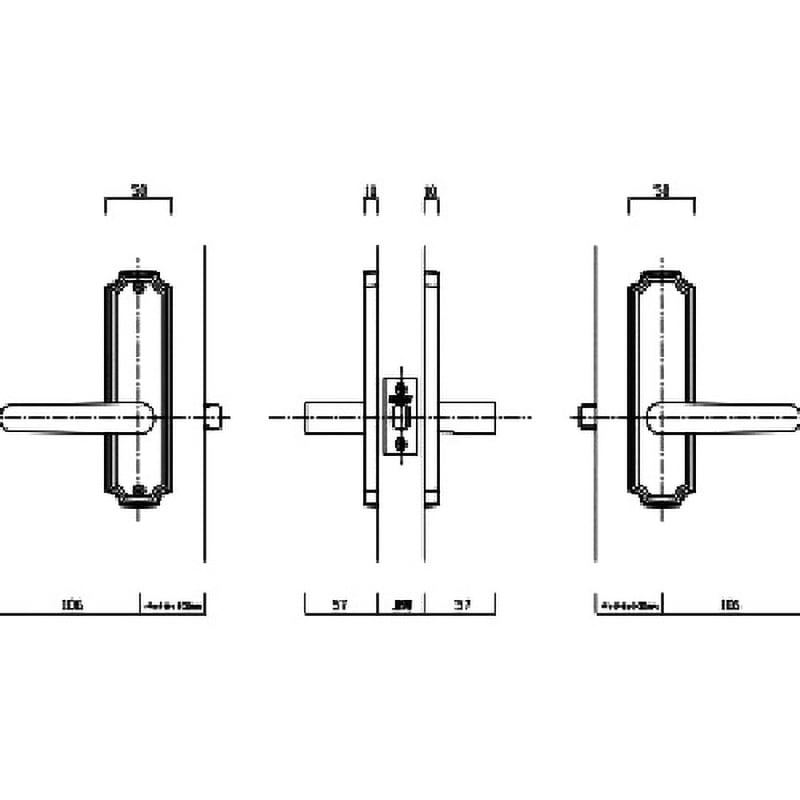 TL-B103-WB リヴィエール B1 空錠 木瓜座 長沢製作所 1個 TL-B103-WB