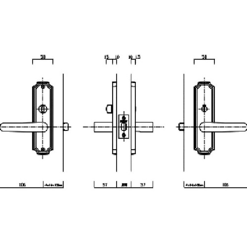 TL-B143-WB リヴィエール B1 表示錠 木瓜座 長沢製作所 WB(ホワイトブロンズメッキ)   TL-B143-WB 6,148円