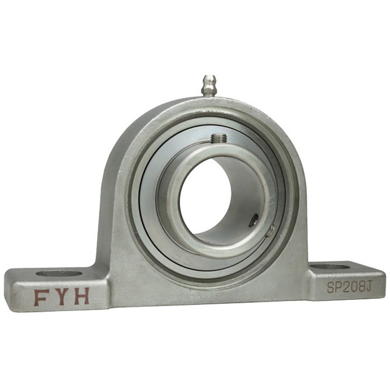 UCSP208JCDS6 耐食シリーズ ステンレスピロー形ユニット UCSP-S6 円筒穴 ステンレス鋼板カバー付(一端密閉形) 1個 FYH(日本ピローブロック) 【通販モノタロウ】