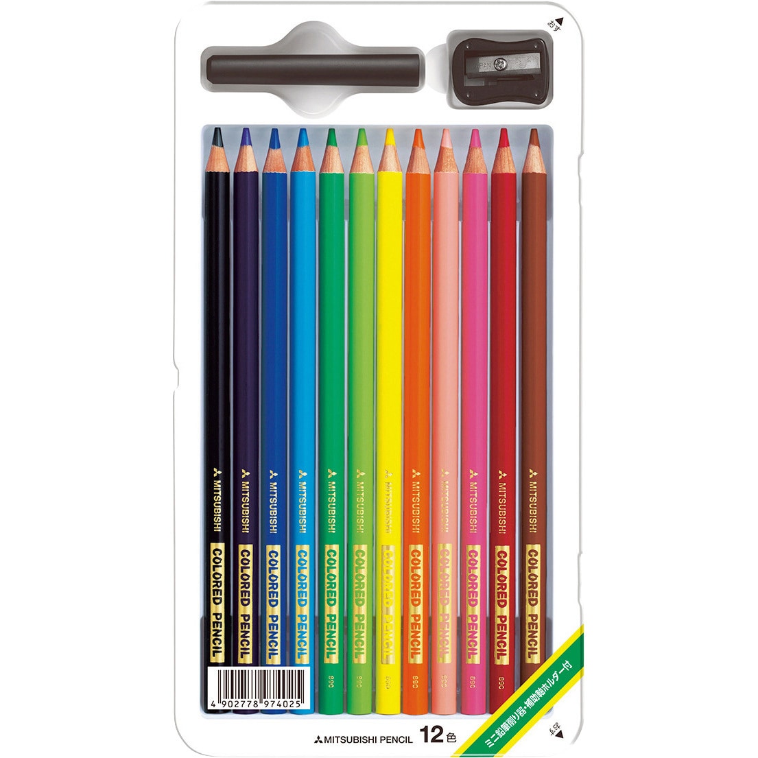 業務用50セット) 三菱鉛筆 リサイクル色鉛筆 K2351EW 朱通 12本 - 文具