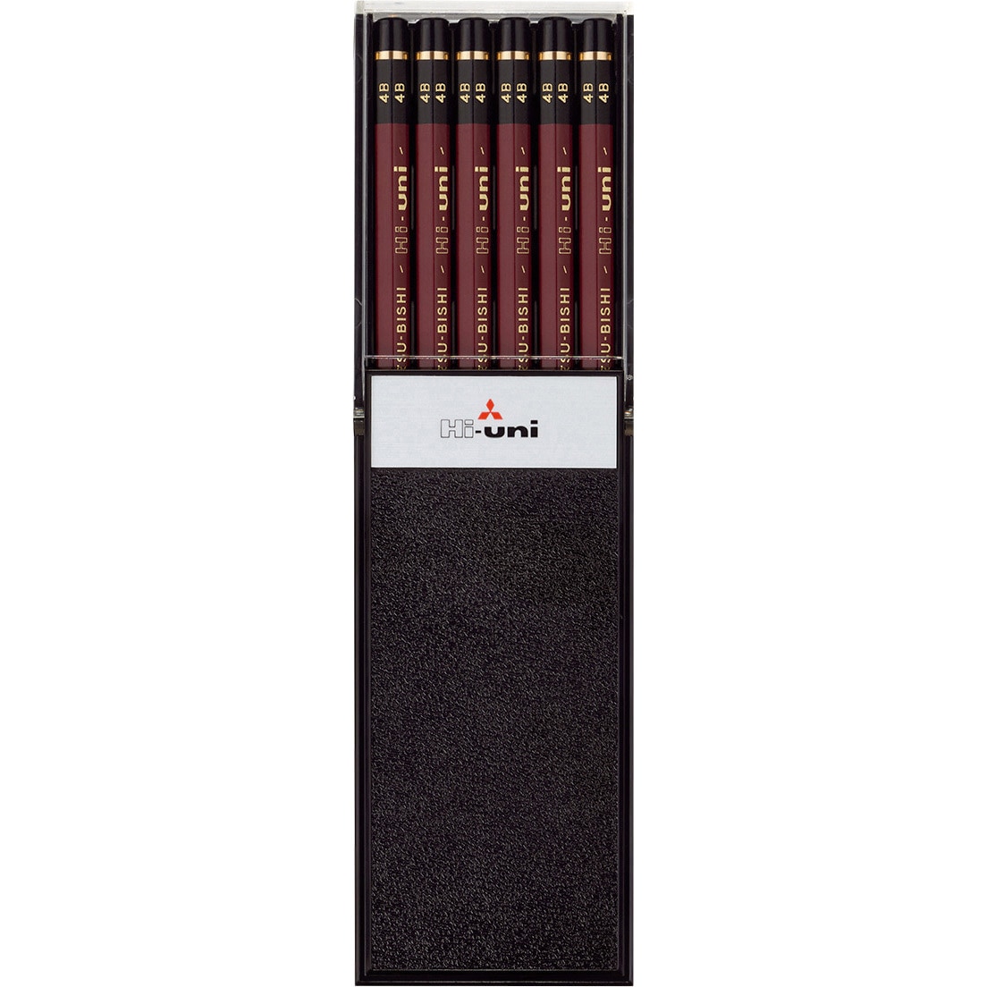 HU4B 鉛筆 Hi-uni(ハイユニ) uni(三菱鉛筆) 芯色:黒 一般用 4B 1