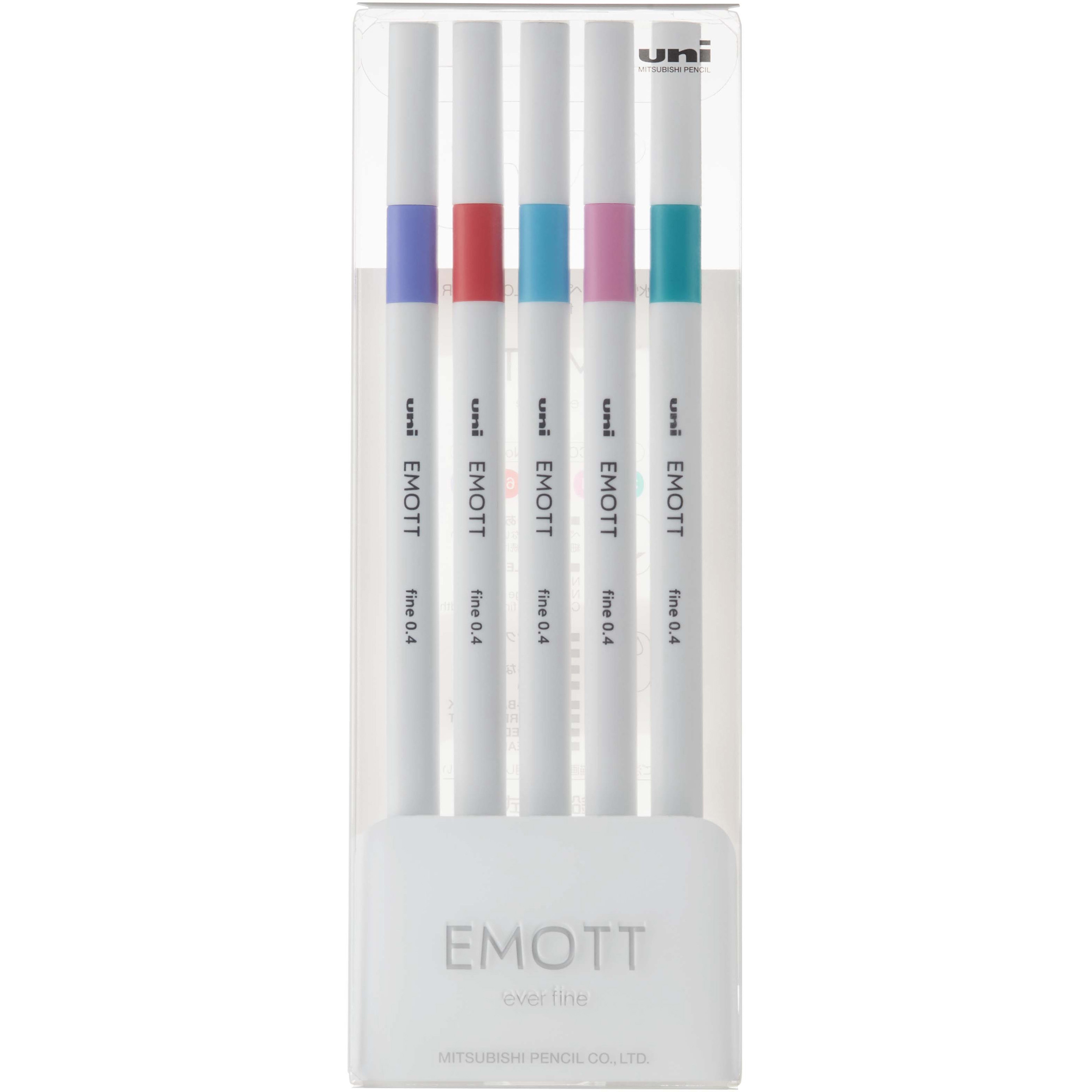 PEMSY5C.NO5 水性サインペン EMOTT(エモット)セット 1セット(5本) uni
