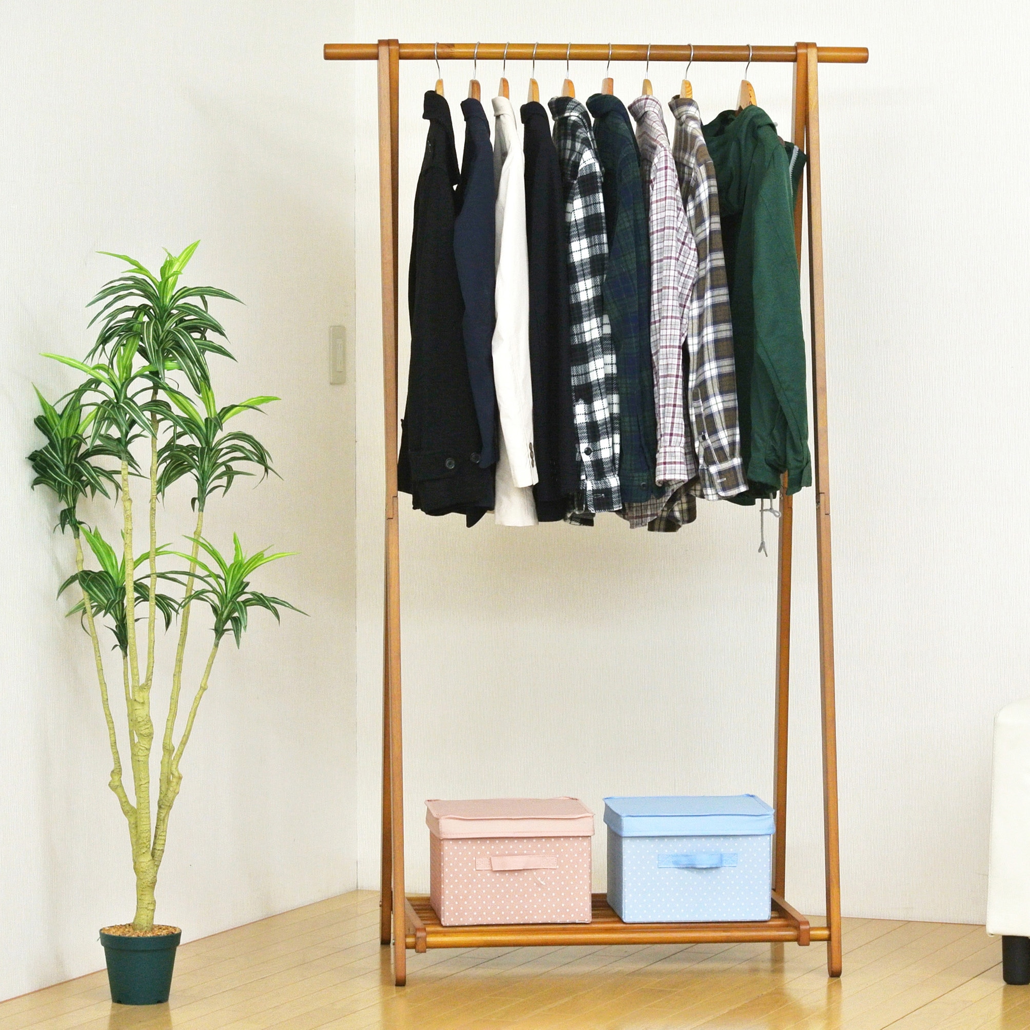 HM-A102 BR 木製A型ハンガー 1個 フクダクラフト 【通販モノタロウ】