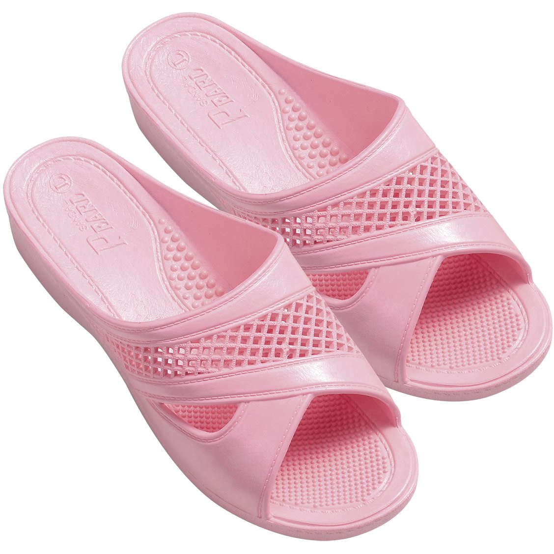 520-65 婦人フィッティングサンダル エムテートリマツ ピンク色 サイズ