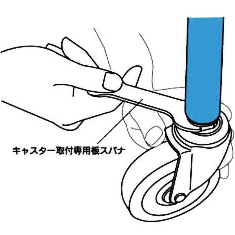 ET-75URS W3/8×14 ET-S型(ストッパー付) 自在車(ダブル ET-75URS W3/8×14 ET-S型(ストッパー付) 自在車(ダブル