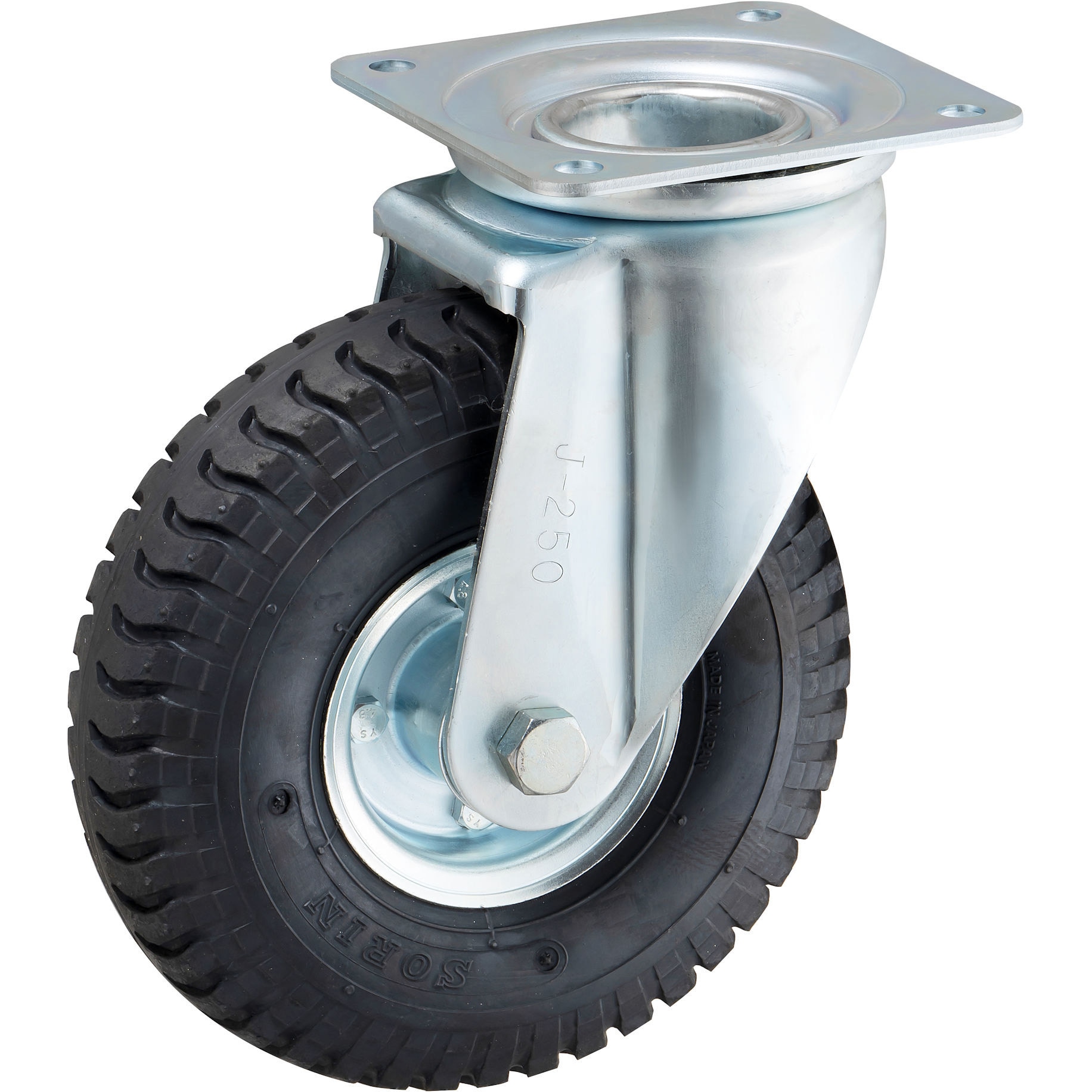 HLJ3.00-4-AL HLJ型 産業車輌用旋回キャスター ウカイ(岐阜産研工業) 許容荷重130daN 取付高304mm