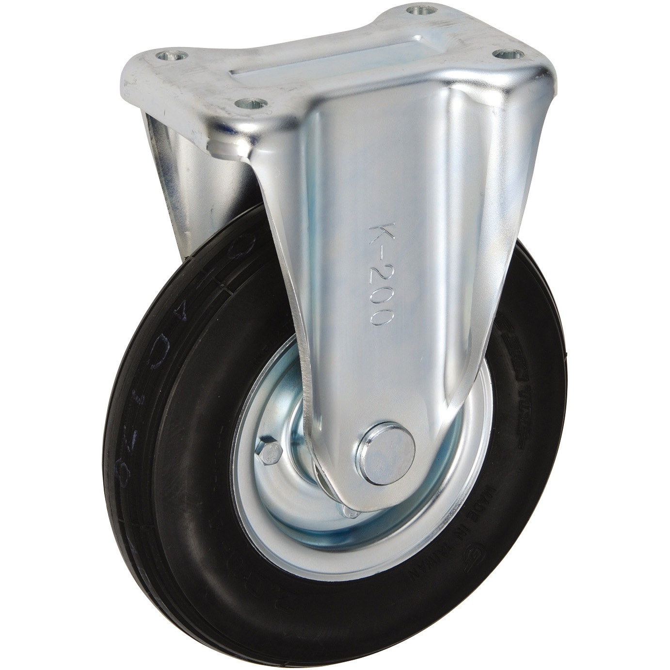 HLK2.00-4-BLACK HLK型 産業車輌用固定キャスター ウカイ(岐阜産研工業) 空気入り 車輪径210mm車輪幅50mm 6,476円