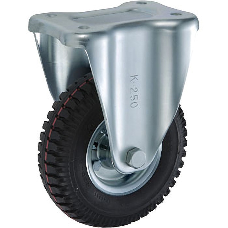 HLK2.50-4-AL HLK型 産業車輌用固定キャスター ウカイ(岐阜産研工業) エアーレス 車輪径220mm車輪幅60mm