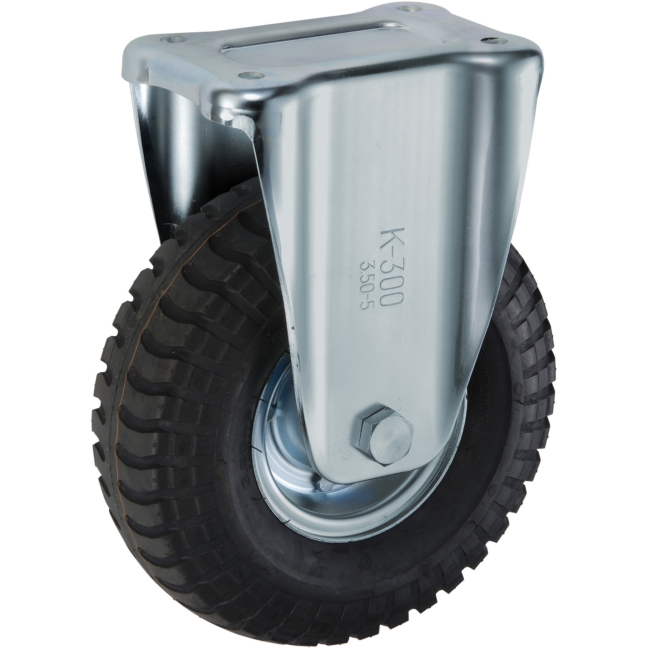 HLK3.50-5-FO HLK型 産業車輌用固定キャスター ウカイ(岐阜産研工業) 空気入り 海外メーカー製タイヤ使用 車輪径286mm車輪幅90mm
