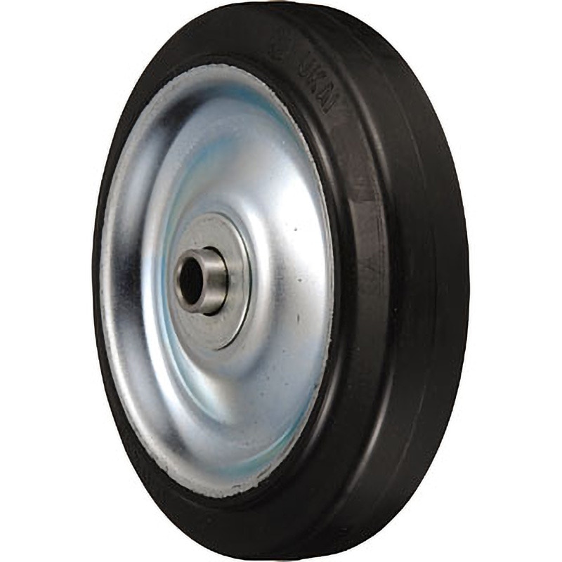 H-130 H型 鋼板製ポリブタジェンゴム車輪 ウカイ(岐阜産研工業) 201BL