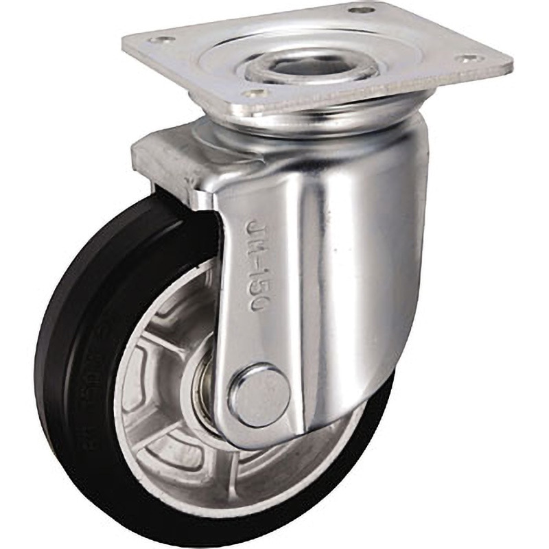 RGNJM-100 JM型 重荷重用旋回キャスター ウカイ(岐阜産研工業) 単輪 強化ナイロン車輪 許容荷重460daN 取付高144mm