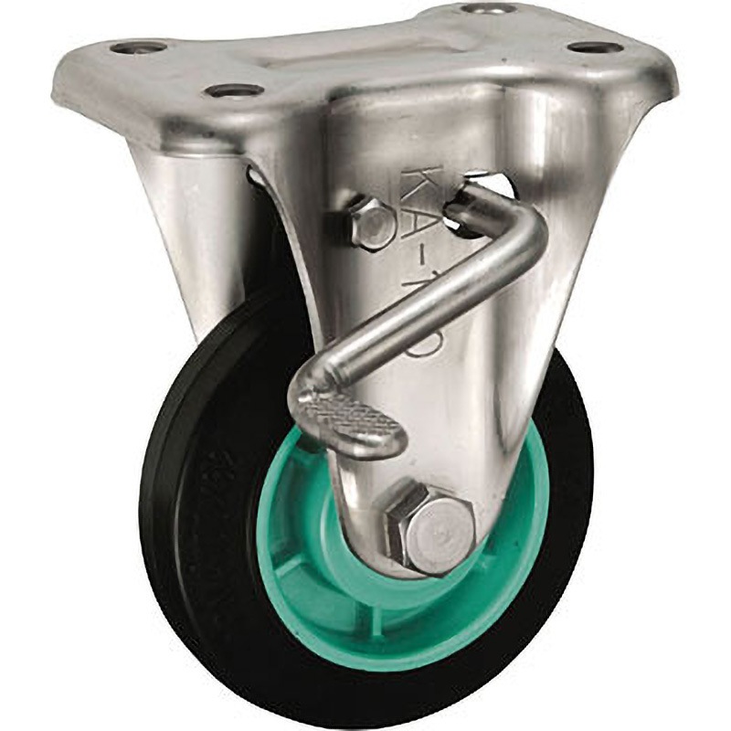 PNUAKABZ-100 KABZ型 ステンレス製ストッパー付固定キャスター