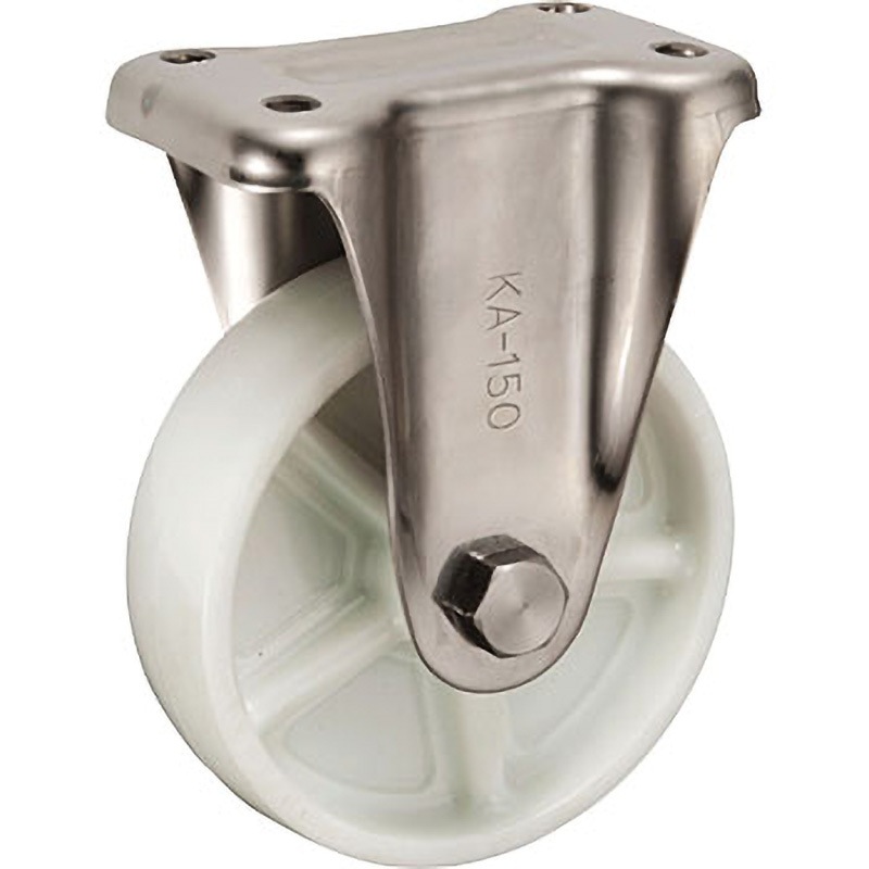 PNDKA-150 KA型 ステンレス製固定キャスター ウカイ(岐阜産研工業) 単輪 車輪径150mm車輪幅38mm 8,393円