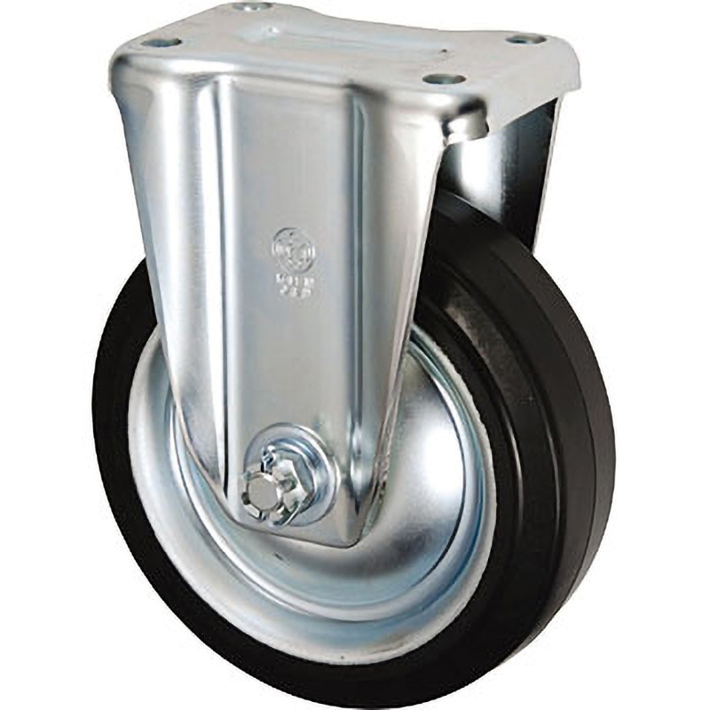 RGKHW-150 KHW/KW型 牽引用固定キャスター ウカイ(岐阜産研工業) アルミ製ゴム車輪 車輪径150mm車輪幅50mm