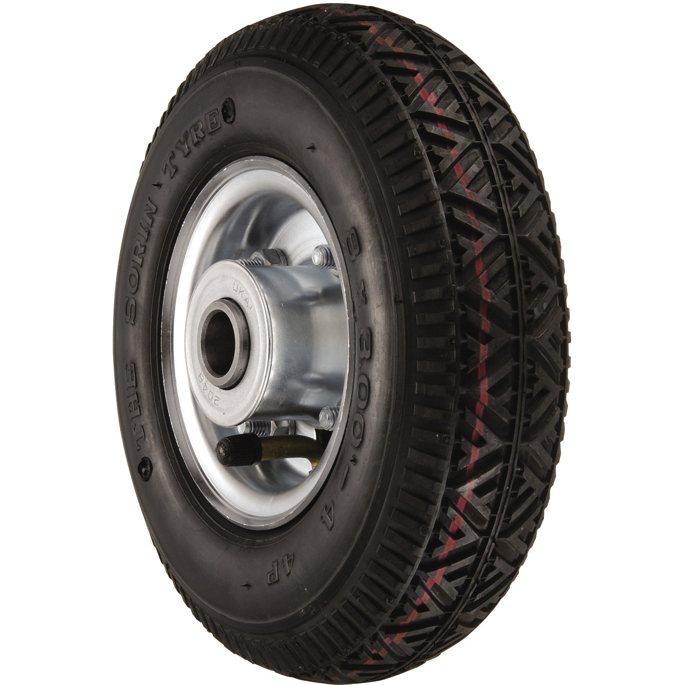 8-3.00-4HL-FO キャスター 8×3.00-4HL 空気入りタイヤ/エアーレスタイヤ ウカイ(岐阜産研工業) 204B(鋼板製) 海外メーカー製タイヤ使用 車輪径218mm車輪幅67mm