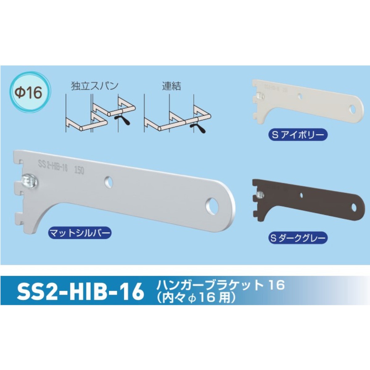 天井直付ドレスハンガー ランドリーハンガーパイプ コの字型セット H600 ブラック | PS-HB012
