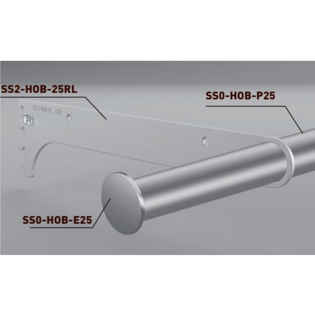 パンバイカー SS0-HOB-P25 HOB用ハンガーパイプΦ25 1本 ROYAL(ロイヤル)[建築