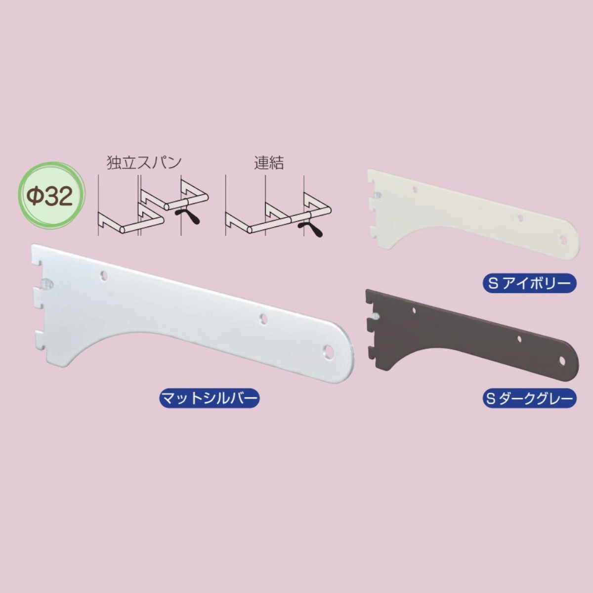 SS3-HIB-32 シューノ32 ハンガーブラケット内々Φ32用 1本 ROYAL