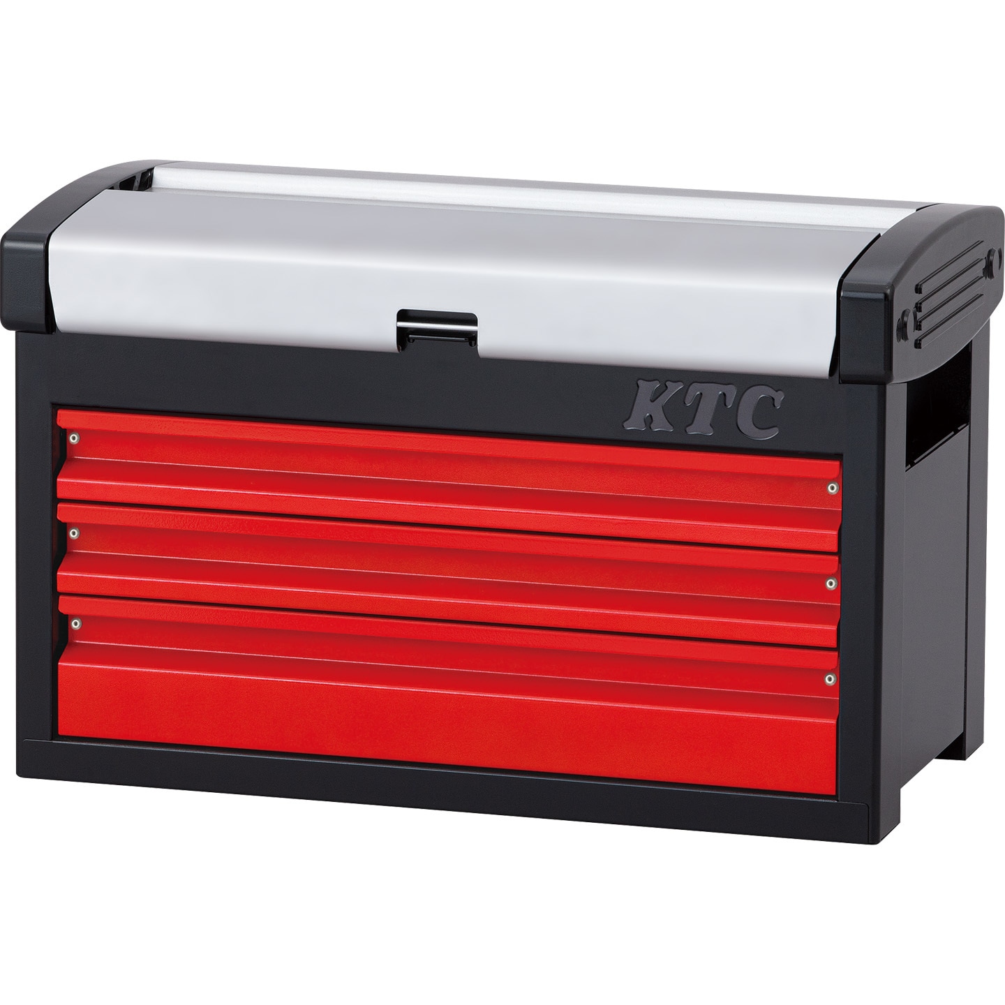 EKR-103A スチール製工具箱 チェスト(3段3引出し) シルバー×レッド