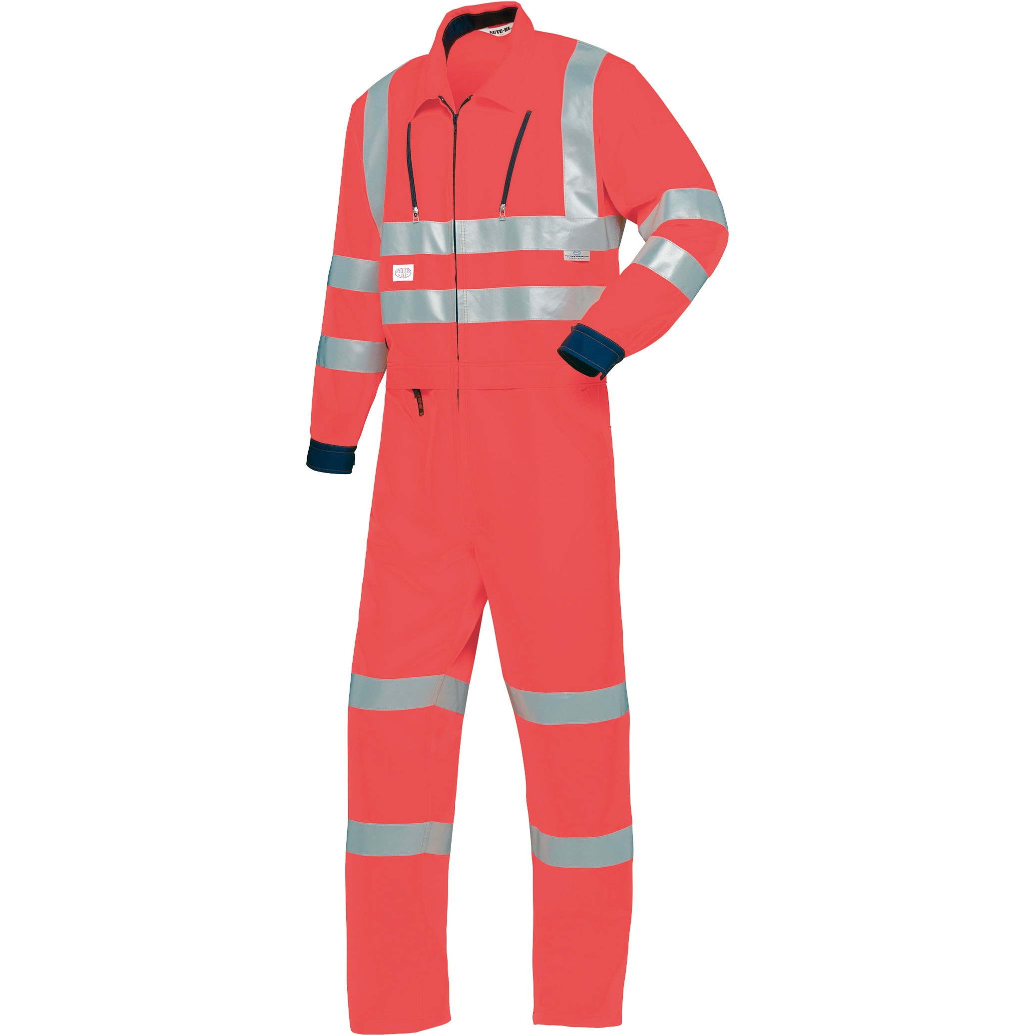 ■AUTO-BI 通年モデル 反射型つなぎ服7630-005レッド-3L〔品番:76300053L〕【3477839:0】[店頭受取不可] 7630-005-3L 反射型つなぎ服7630 AUTO-BI(山田辰) レッド色 - 【通販