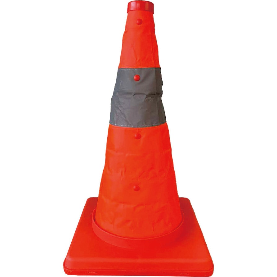  コーン型ガラス置物 赤/オレンジ コーン型ガラス置物 赤/オレンジ 伸縮発光式三角コーンテラス ミズケイ