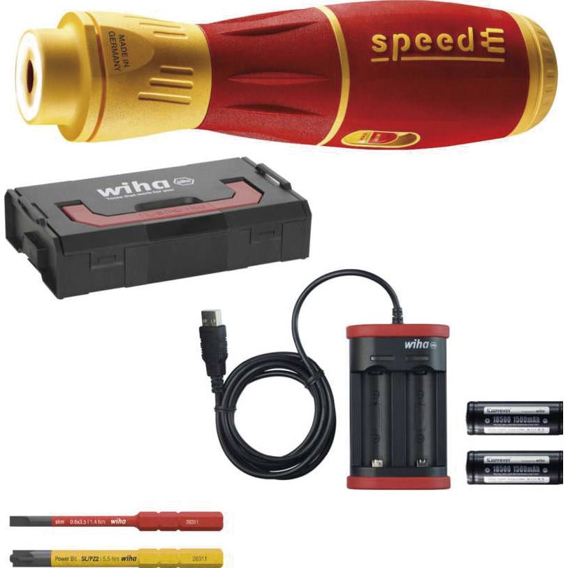 591T101 電動ドライバー 絶縁スリムバリオ SpeedE 1セット Wiha(ビーハ/ノガ) 【通販モノタロウ】