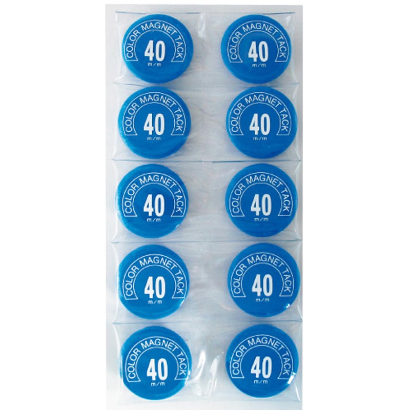 MR-40-BU カラーマグネット丸型#40 ミツヤ 青色 1パック(10個 MR-40-BU カラーマグネット丸型#40 ミツヤ 青色 1パック(10個