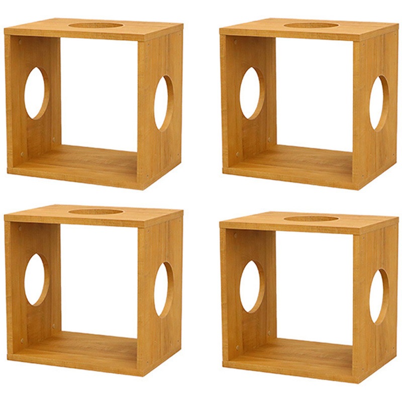 OPR-4040 3S×4pcs オープンラックシステム 猫ホーム4個セット AIS (エイ・アイ・エス) ブラウン色 奥行300mm