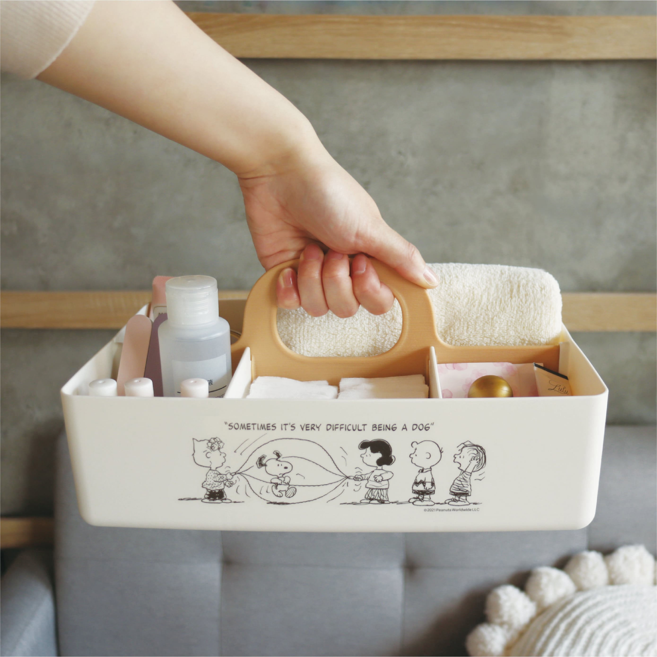 スヌーピー モッテケース 錦化成 アイボリー色 【通販モノタロウ】