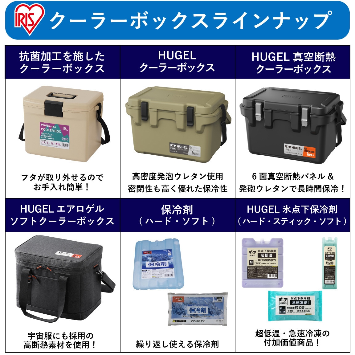 VITC-60 HUGEL 真空断熱クーラーボックス 1台 アイリスオーヤマ 【通販