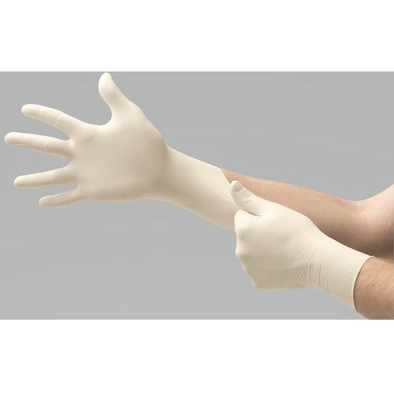 63-754-10 天然ゴム使い捨て手袋マイクロフレックスGDP(100枚入