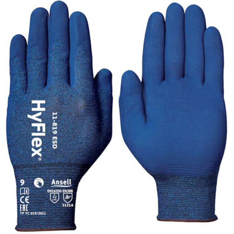 11-819-7 静電気対策手袋 ハイフレックス 11-819 アンセル サイズS 1双