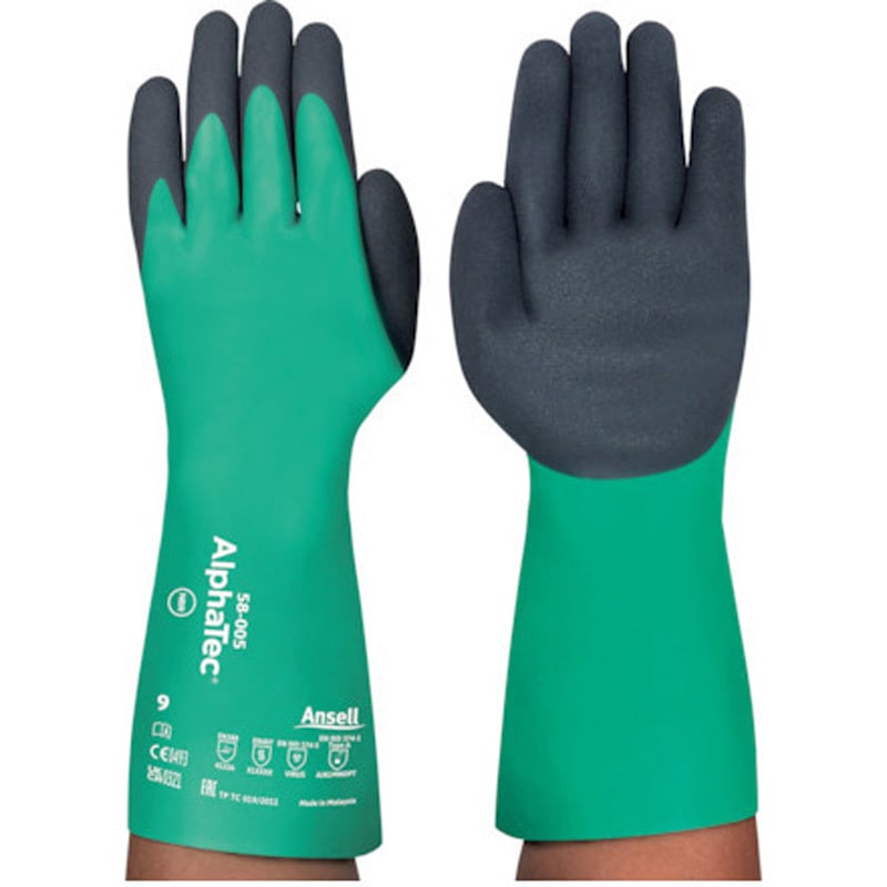 アンセル 耐薬品手袋 アルファテック 38-612 Mサイズ (1双) 品番：38-612-8 新品・2営業日で発送アンセル 耐薬品手袋 アルファテック 38-612 XL