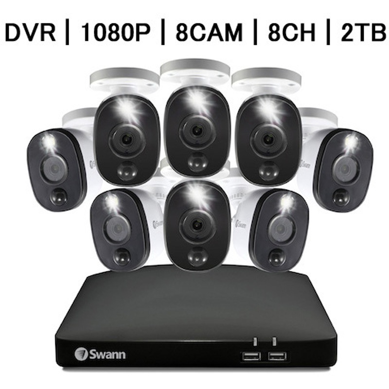 SWDVK-846808-DS 防犯カメラ SWANN(スワン) サイレンなしタイプ 軒下用