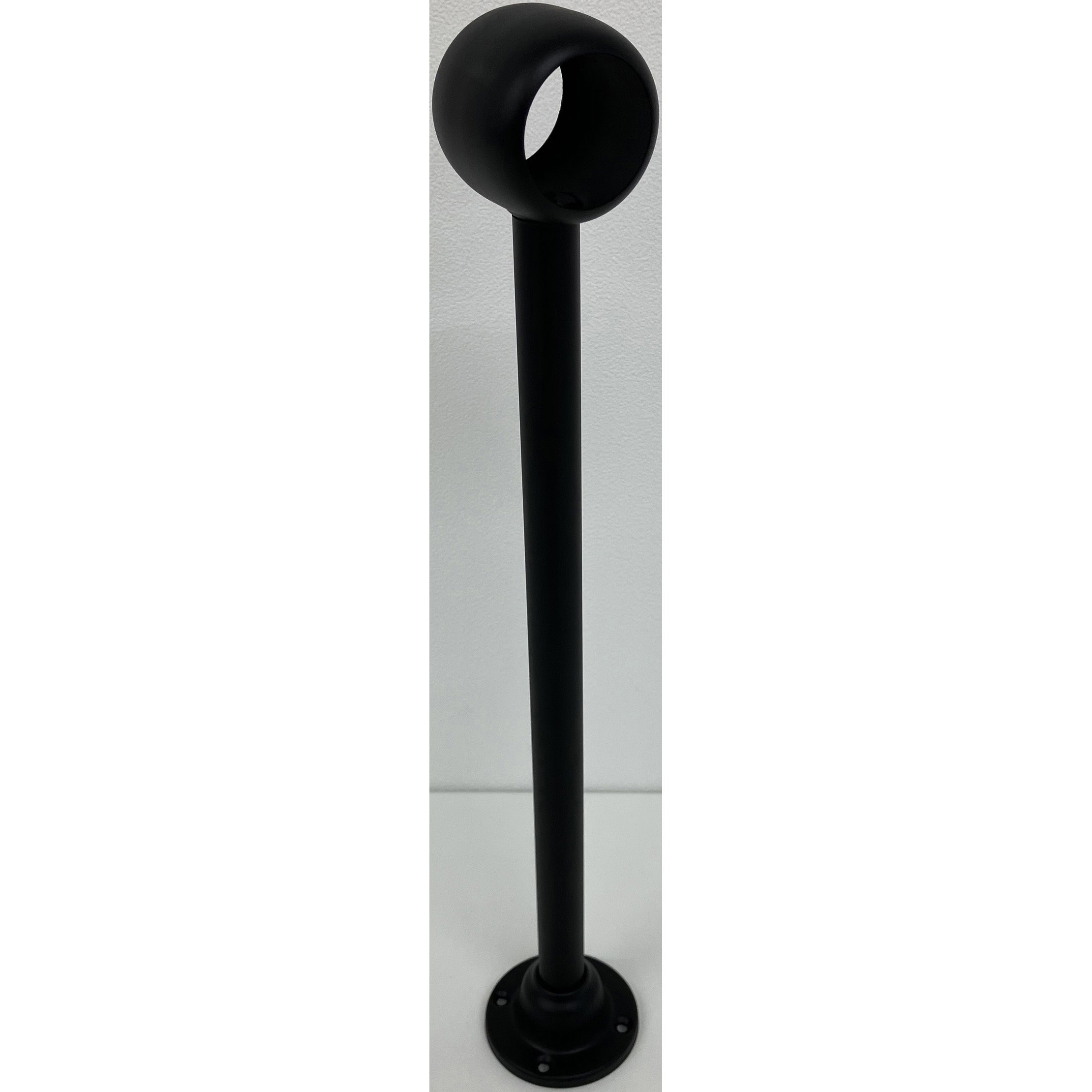 ステンレス D型ロングブラケット 黒(つや消しブラック) MIZUKAMI